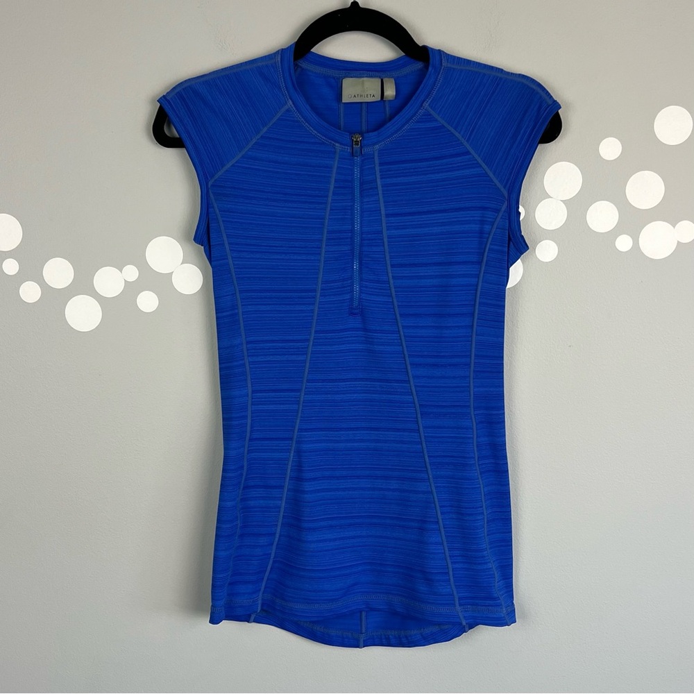 Athleta Blue Pacifica Contoured Top Size XS